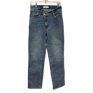 Abercrombie & Fitch The 90s Straight Ultra High Rise Crossover Jeans Blue 28 6R